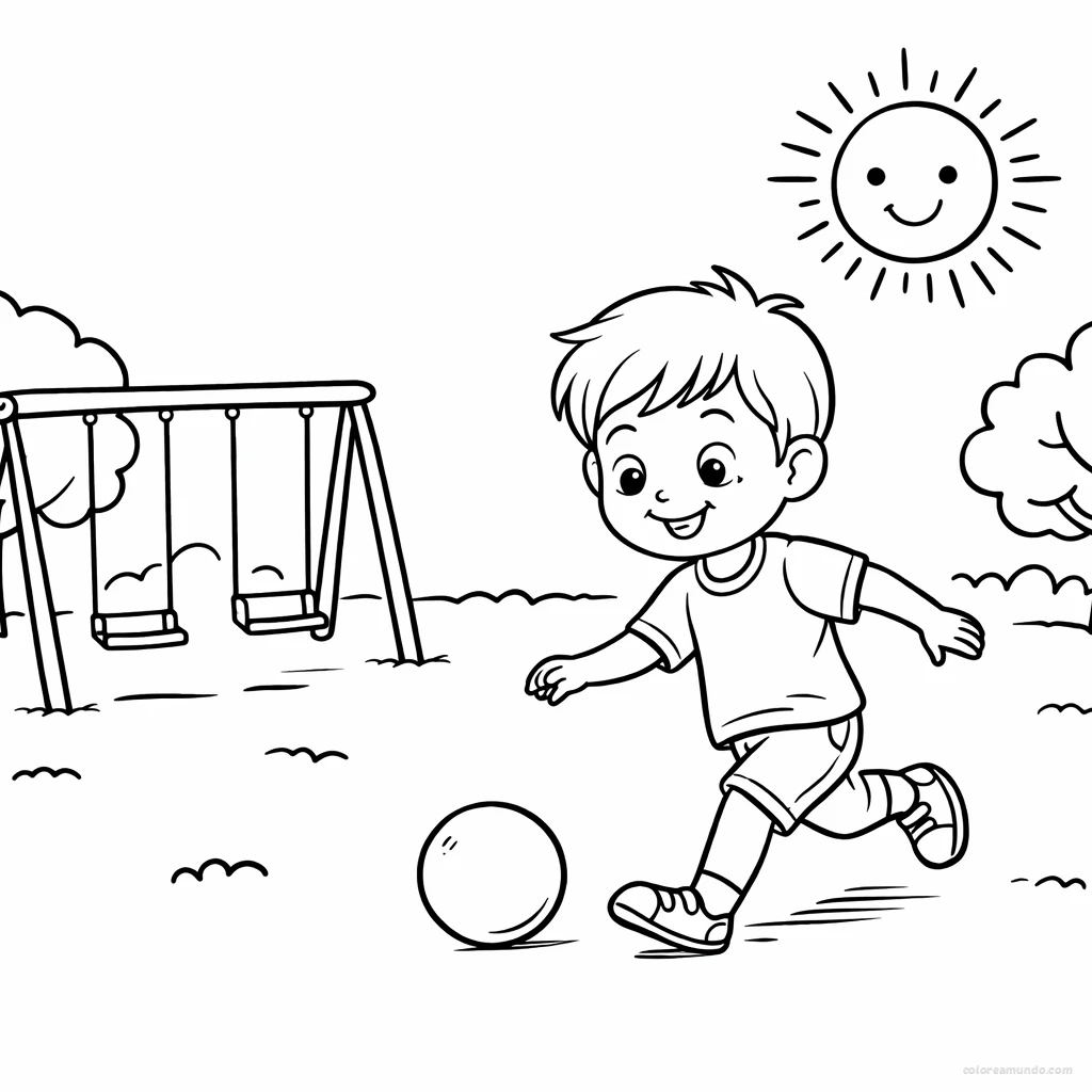 Dibujo para colorear: Describo lo que veo