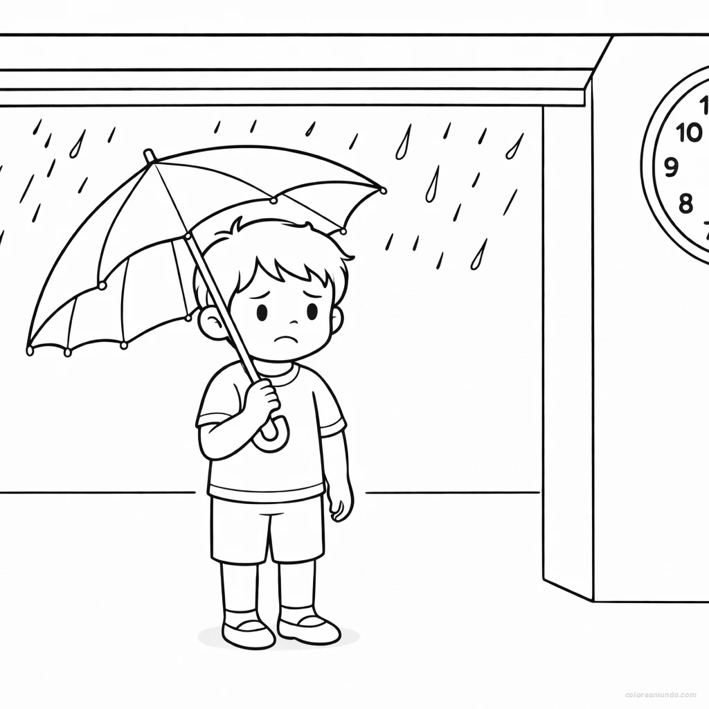 Dibujo para colorear: Encuentra el error: observa, analiza y corrige