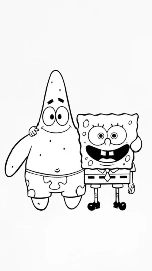 bobo esponja y patricio estrella abrazdos mejores amigos