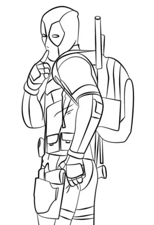 DeadPool con mochila