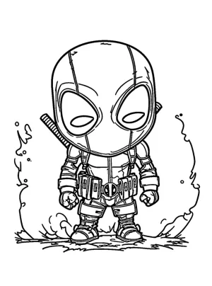 DeadPool version chibi version ninja