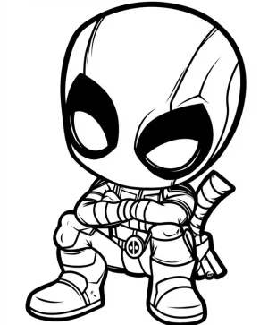 DeadPool version chibi sentado