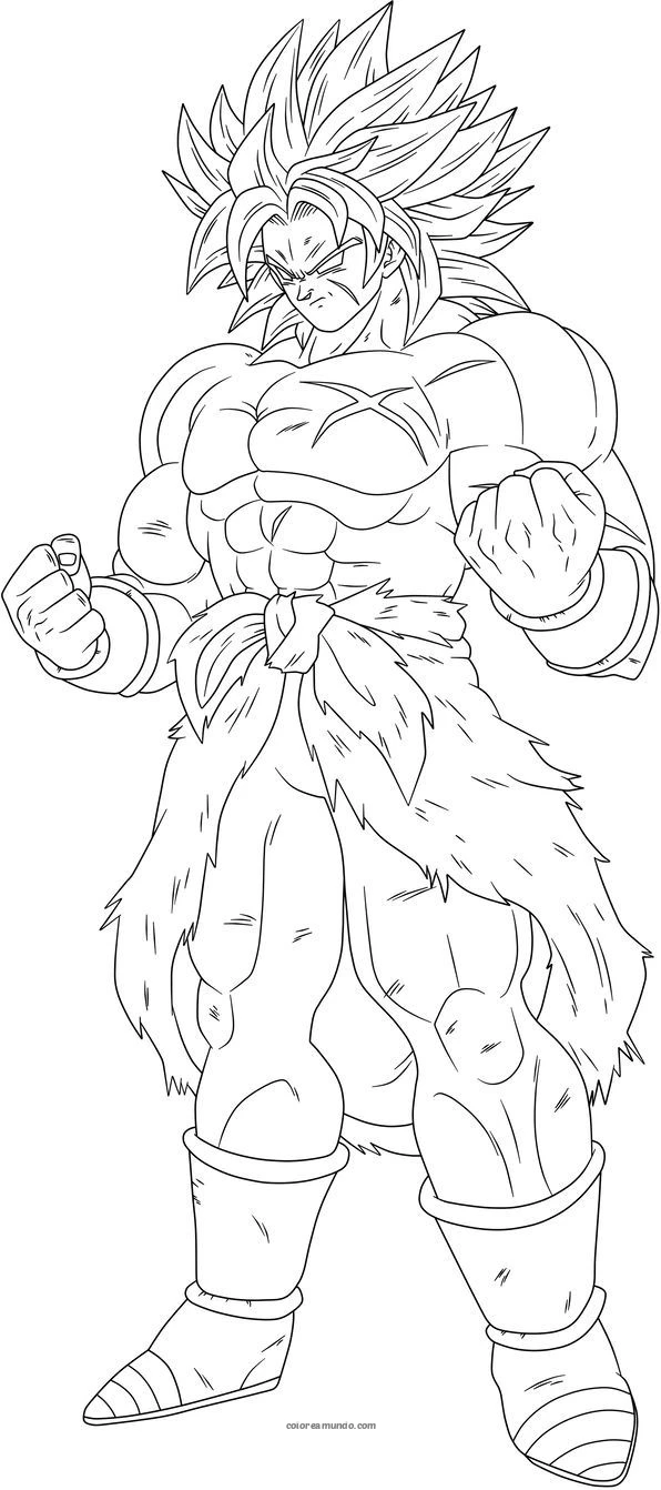 Dibujo para colorear: vegita de dragonball