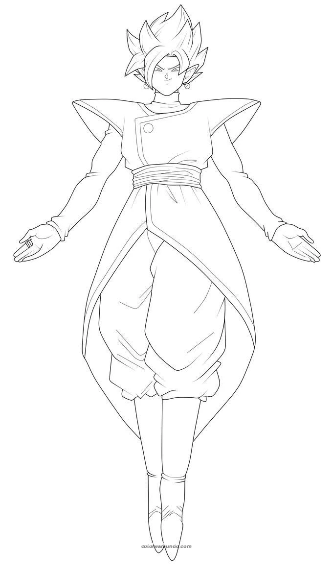 Dibujo para colorear: goku malo 