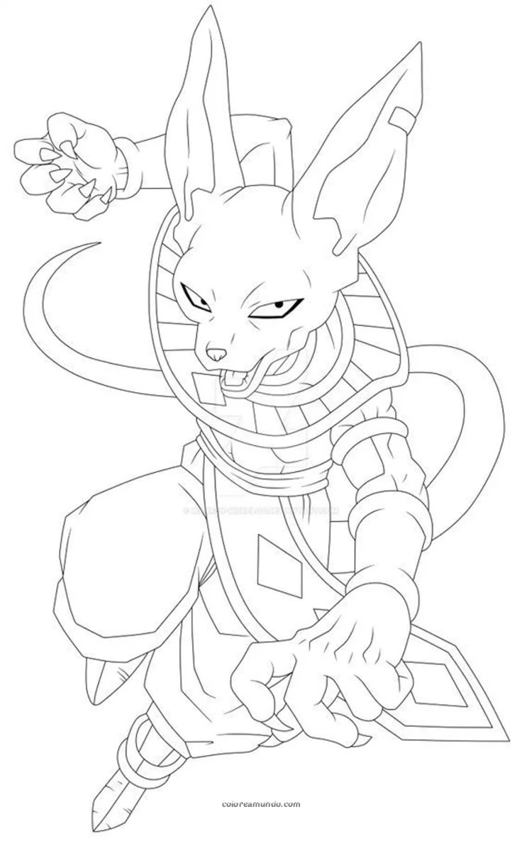 Dibujo para colorear: Dragon Ball dios de la destruccion