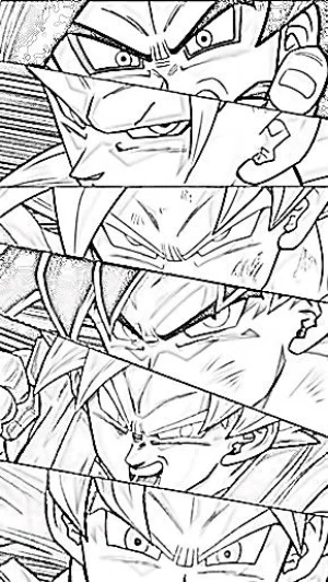 rostros de goku