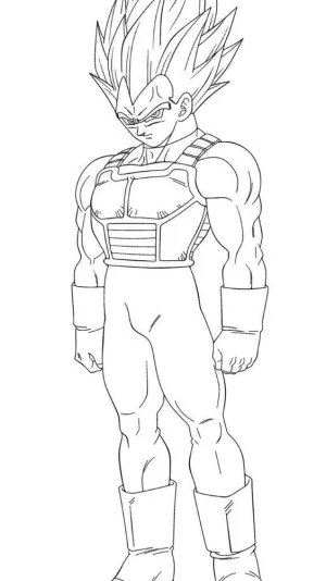 Vegeta de Dragon ball