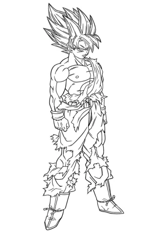Goku de dragon ball sayayin
