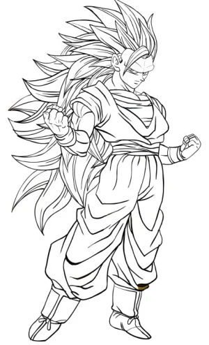 goku sayayin en fase 3 perlo largo