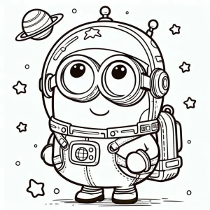 minion vestido de astronauta