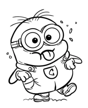 minion sacando la lengua