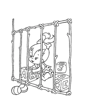 dibujo bebe de los picapiedras