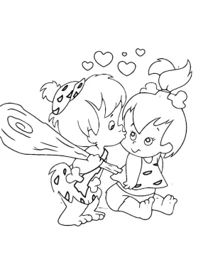 bam bam dandole un beso tierno a pebbel