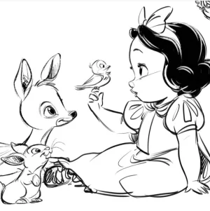 blanca nieves dibujo