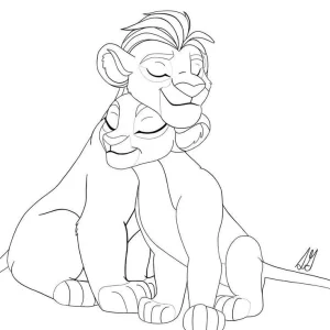 dibujo del rey leon