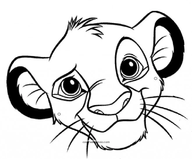 Dibujo para colorear: simba dibujo para colorear