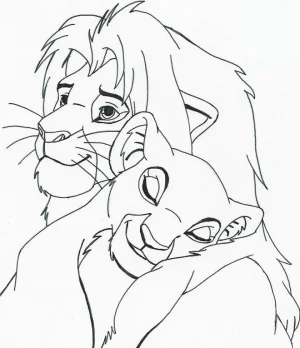 pareja amor del rey leon