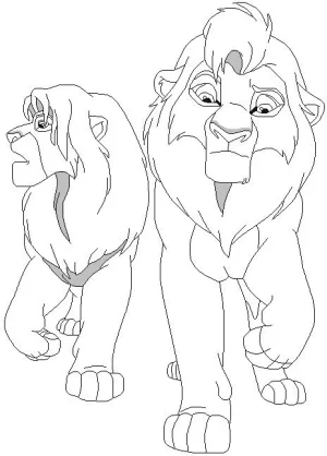 diferentes poses del leon