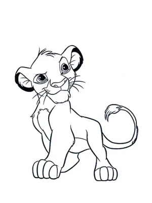 simba posando del rey leon
