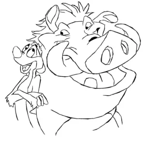 timon y pumba amigos del rey leon