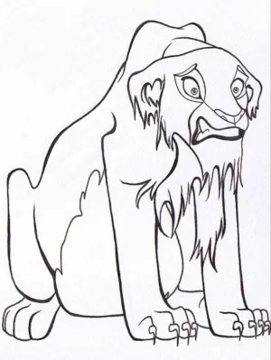 nala del rey leon dibujo para colorear