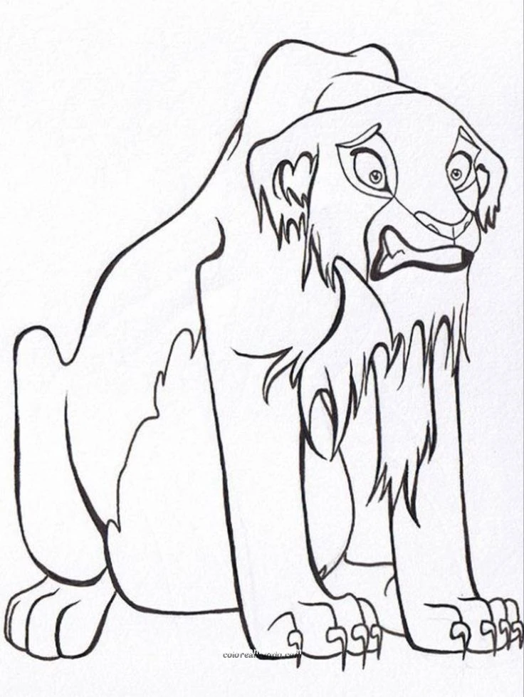 Dibujo para colorear: nala del rey leon dibujo para colorear