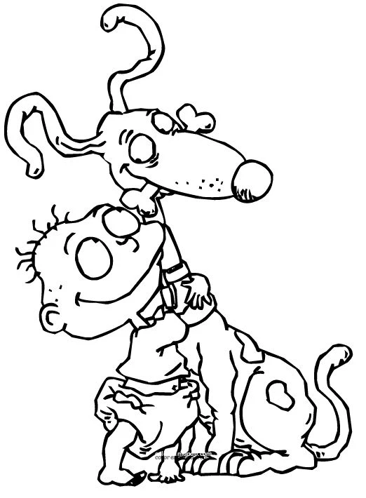 Dibujo para colorear: 5 rugrats