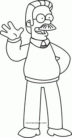 Dibujo para colorear: dibujo para colorear de lo simpson