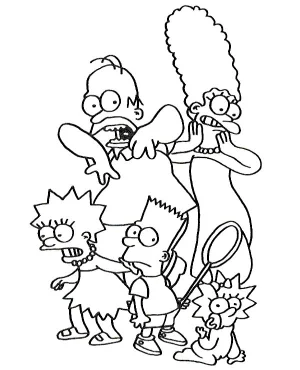 version de los simpsong antiguo asustados