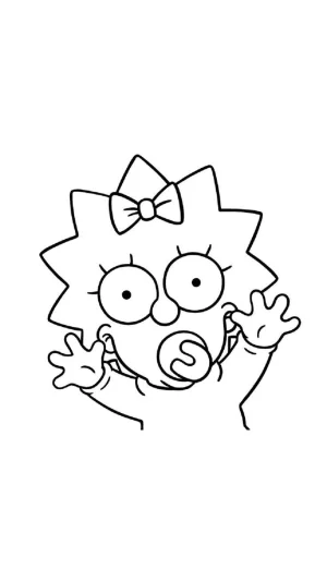 magie simpson saludando