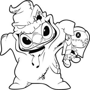 stich disfrazado para hallowen