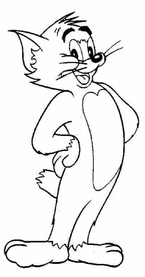 tommy version clasica, dibujo para colorear 