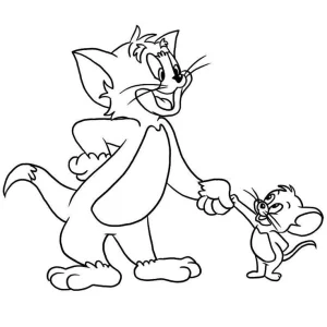 tommy haciendo las pases con jerry siendo amigos