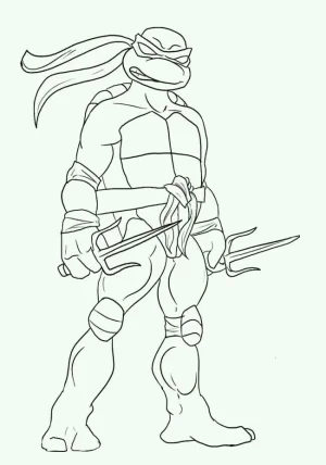 dibujo de tortuga ninja