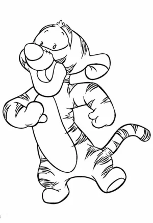 tigger version infantil dibujo para colorear